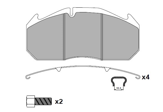 ATN-030 - DİSK FREN BALATA SETİ