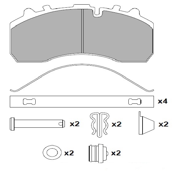 ATN-042 - DİSK FREN BALATA SETİ