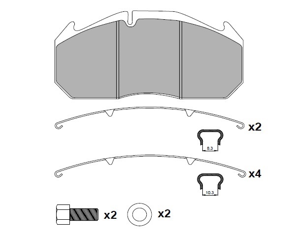 ATN-053 - DİSK FREN BALATA SETİ