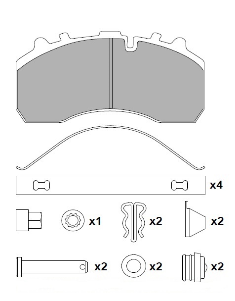 ATN-087 - DİSK FREN BALATA SETİ