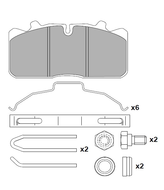 ATN-088 - DİSK FREN BALATA SETİ