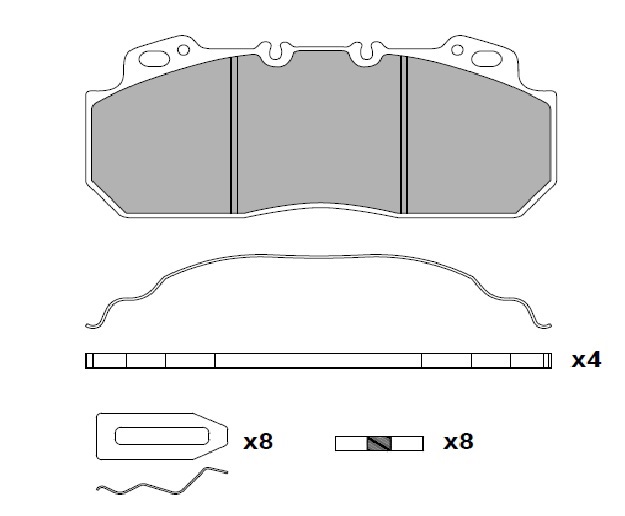 ATN-090 - DİSK FREN BALATA SETİ