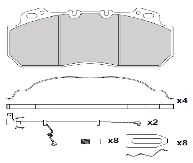 ATN-090.C - DİSK FREN BALATA SETİ