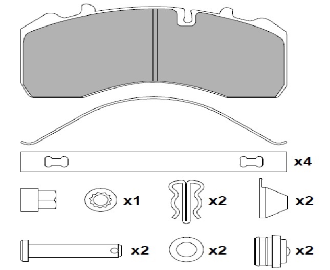 ATN-093 - DİSK FREN BALATA SETİ