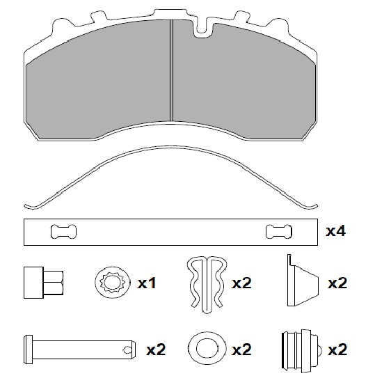 ATN-105 - DİSK FREN BALATA SETİ