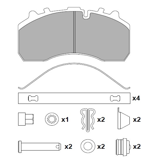 ATN-108 - DİSK FREN BALATA SETİ
