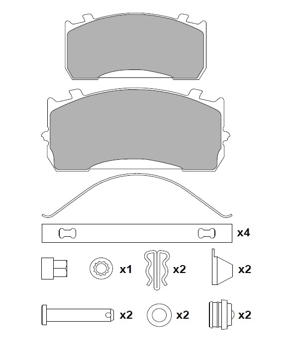 ATN-115 - DİSK FREN BALATA SETİ