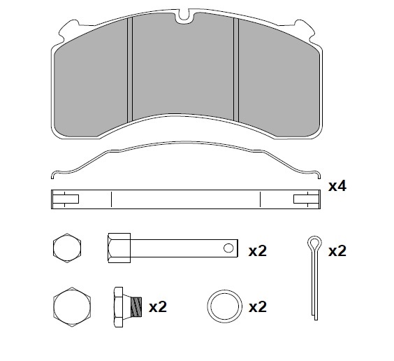 ATN-124 - DİSK FREN BALATA SETİ