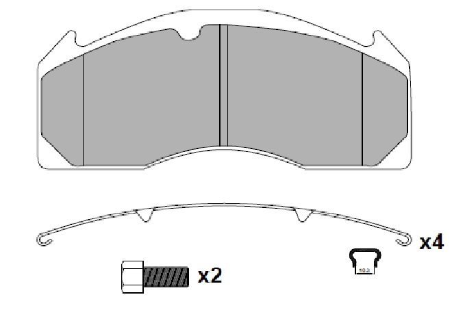 ATN-125 - DİSK FREN BALATA SETİ
