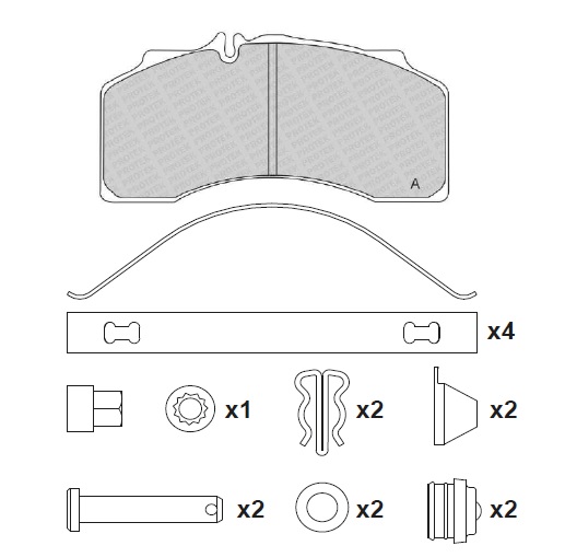 ATN-134 - DİSK FREN BALATA SETİ
