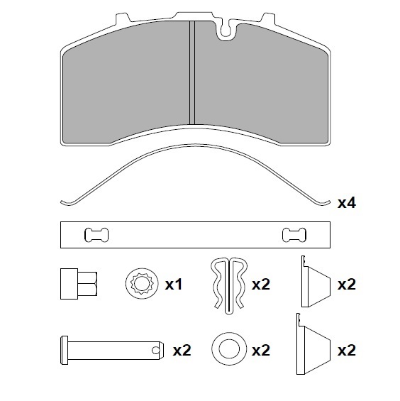 ATN-158 - DİSK FREN BALATA SETİ