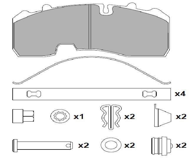 ATN-165 - DİSK FREN BALATA SETİ