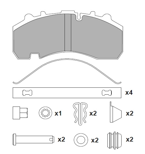 ATN-167 - DİSK FREN BALATA SETİ