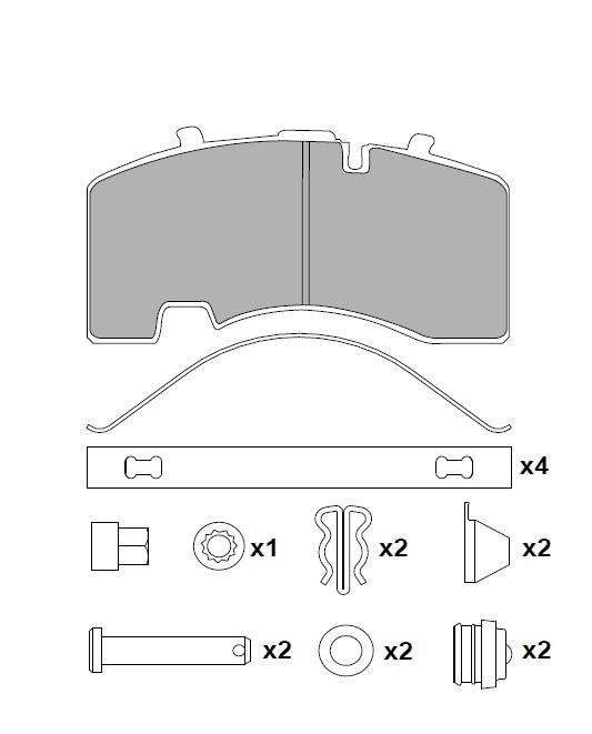 ATN-171 - DİSK FREN BALATA SETİ