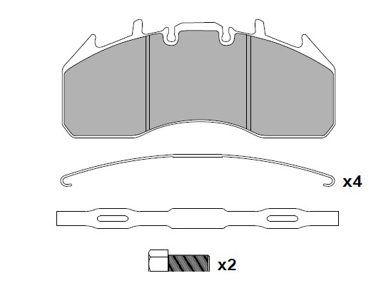 ATN-174 - DİSK FREN BALATA SETİ