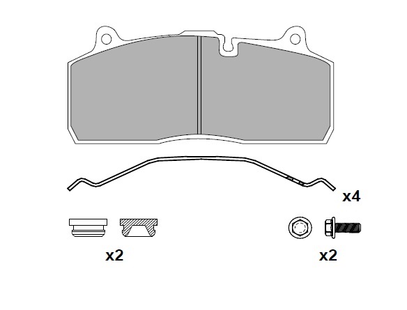 ATN-195 - DİSK FREN BALATA SETİ