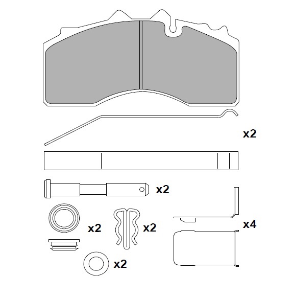 ATN-228 - DİSK FREN BALATA SETİ