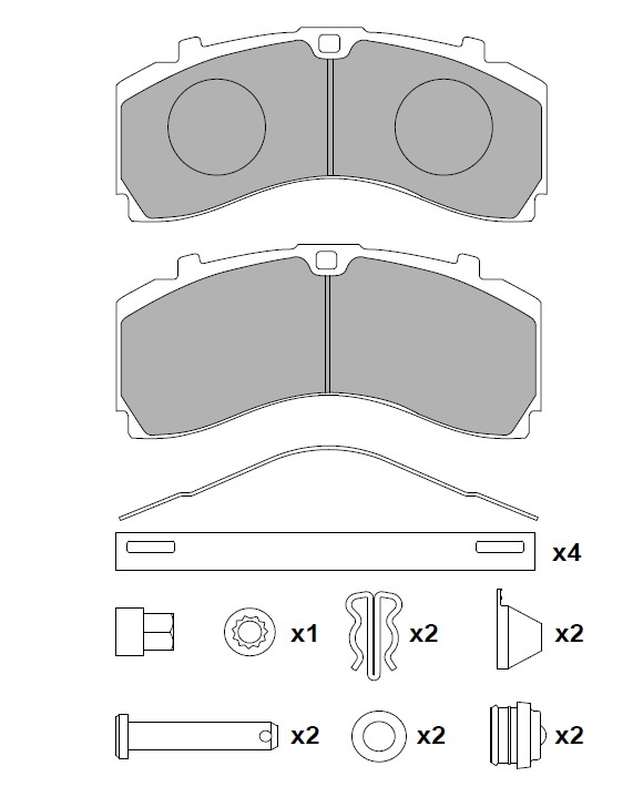 ATN-244 - DİSK FREN BALATA SETİ