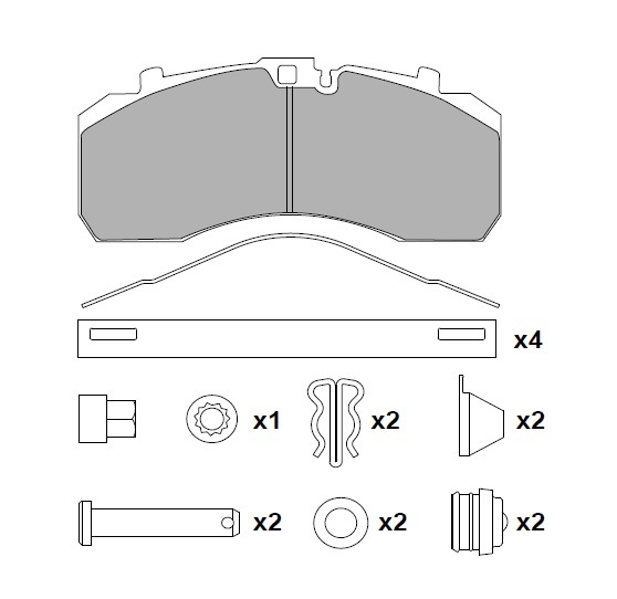 ATN-253 - DİSK FREN BALATA SETİ