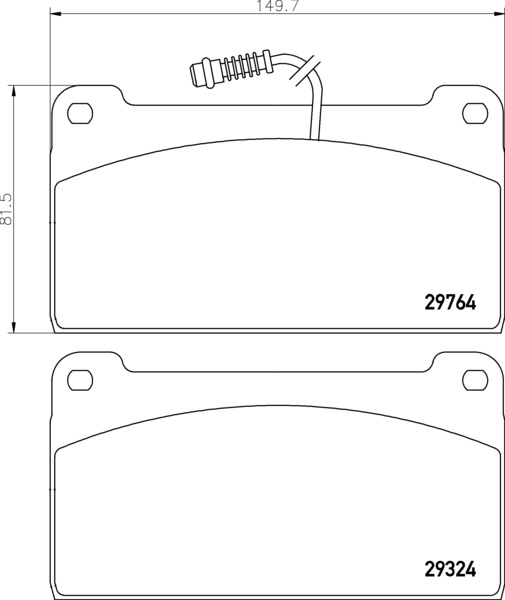 ATN-764 - DİSK FREN BALATA SETİ