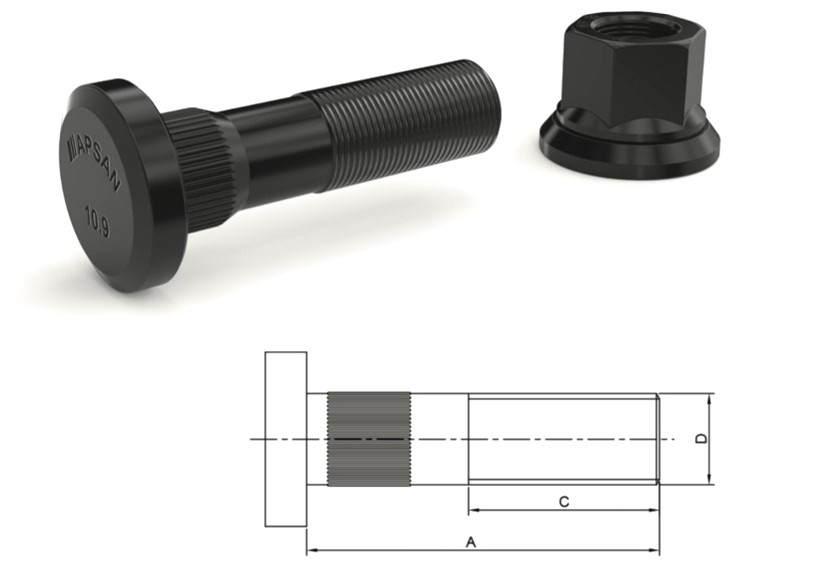 DF-10128 - DAF ARKA BİJON 85MM