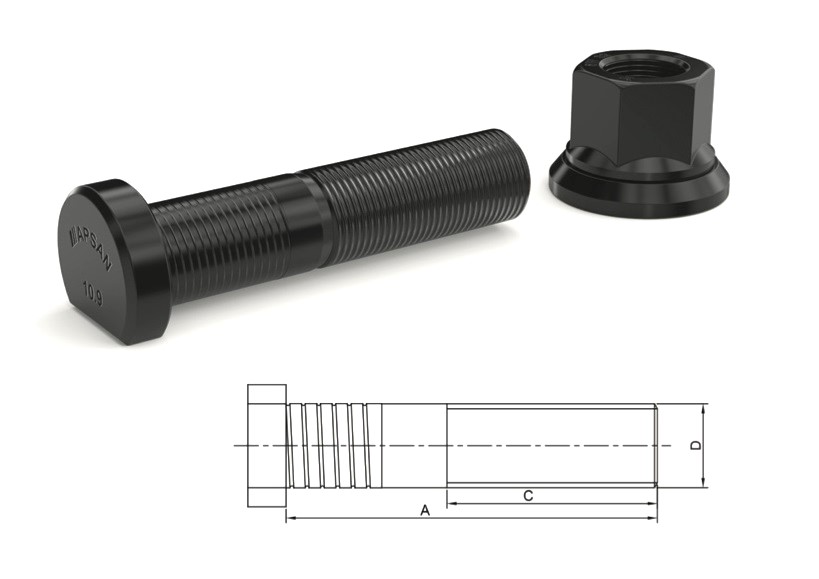 DRS-30229 - BPW DORSE ÇAKMA BİJON YM. 97MM TRAPEZ