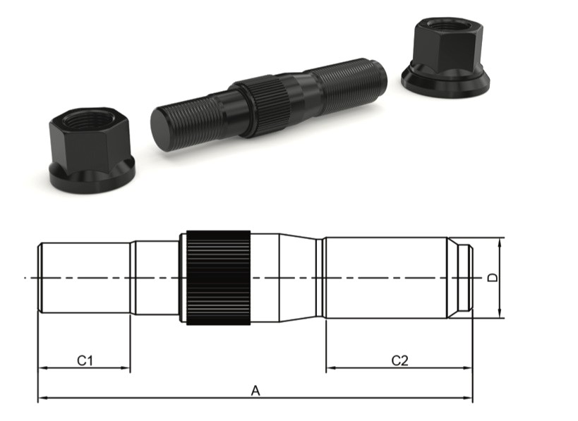 FRD-6125 - FORD CARGO ARKA BİJON 117MM