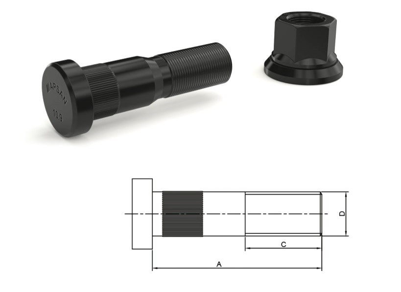 FRD-6127 - FORD CARGO 2520-2524-3227 ÖN BİJON