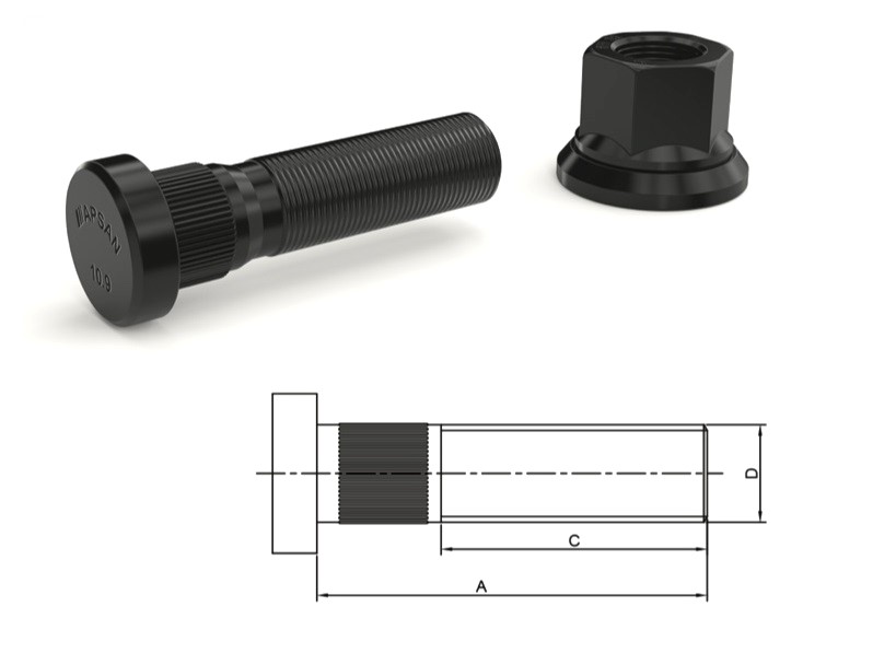 FRD-6129 - FORD CARGO 3034-3430 ÖN BİJON