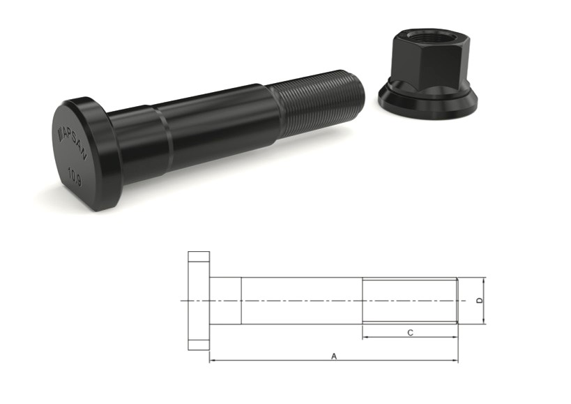 FT-4138 - FATİH 270-827 PROFESYONEL ARKA BİJON 132MM