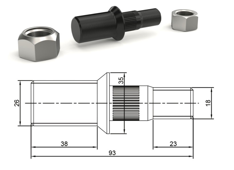 ISB-AB08-L - NPR59 YENİ MODEL ARKA BİJON L