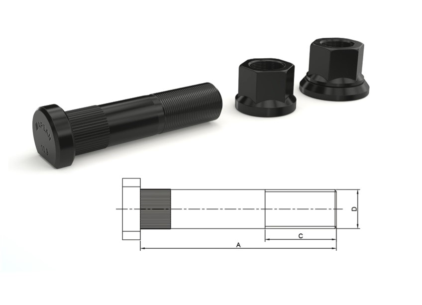 MER-2532 - MERCEDES 302 ARKA BİJON 92mm FRZ.