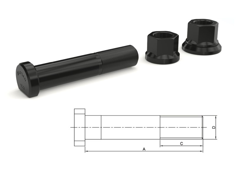 MER-2539 - MERCEDES ARKA BİJON 110mm