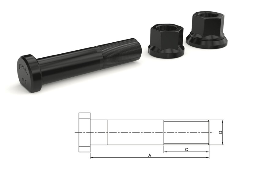MER-2547 - MERCEDES ARKA BİJON 105mm