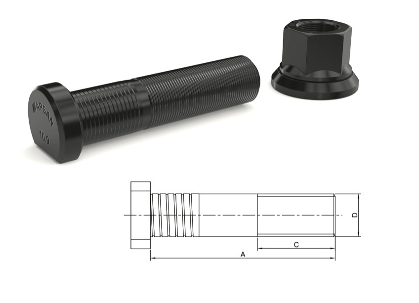MER-2550 - AXOR ACTROS ARKA BİJON 92mm
