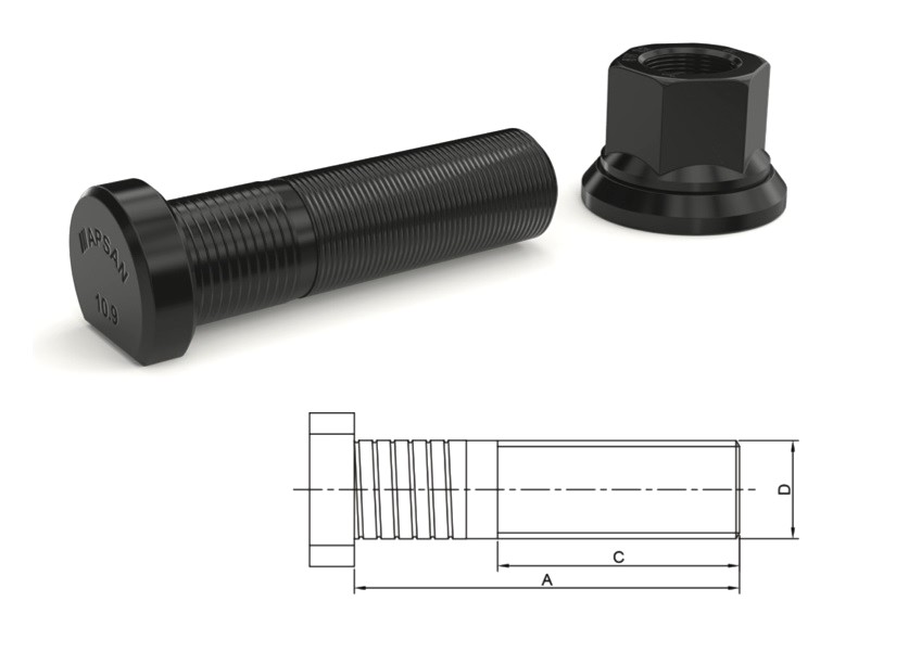 MER-2552 - AXOR ACTROS ARKA BİJON 82mm