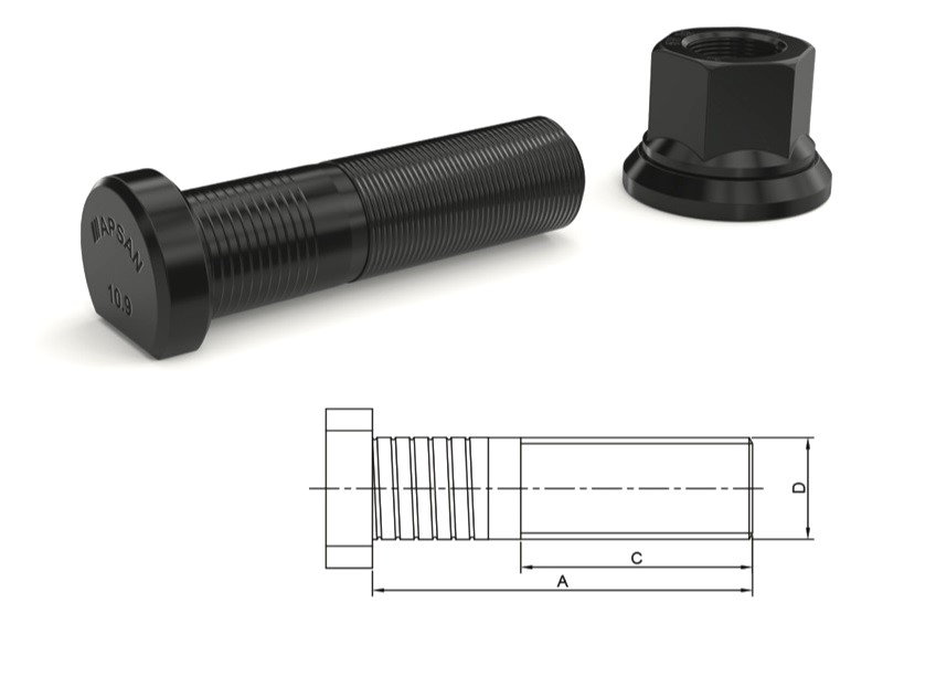 MER-2553 - AXOR ACTROS ARKA BİJON 85mm