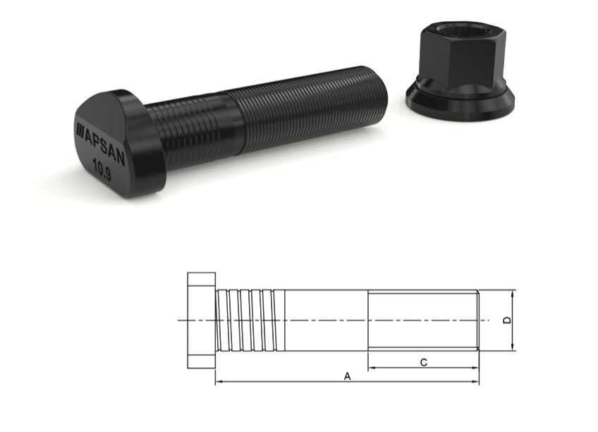 MER-2560 - AXOR ACTROS YM. ARKA BİJON 92mm
