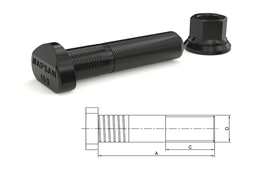 MER-2561 - AXOR ACTROS YM. ARKA KAMPANA BİJON 110mm