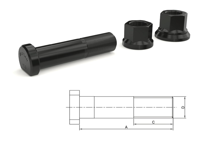 MER-2577 - MERCEDE 2517-2521-2524 ARKA BİJON 95mm