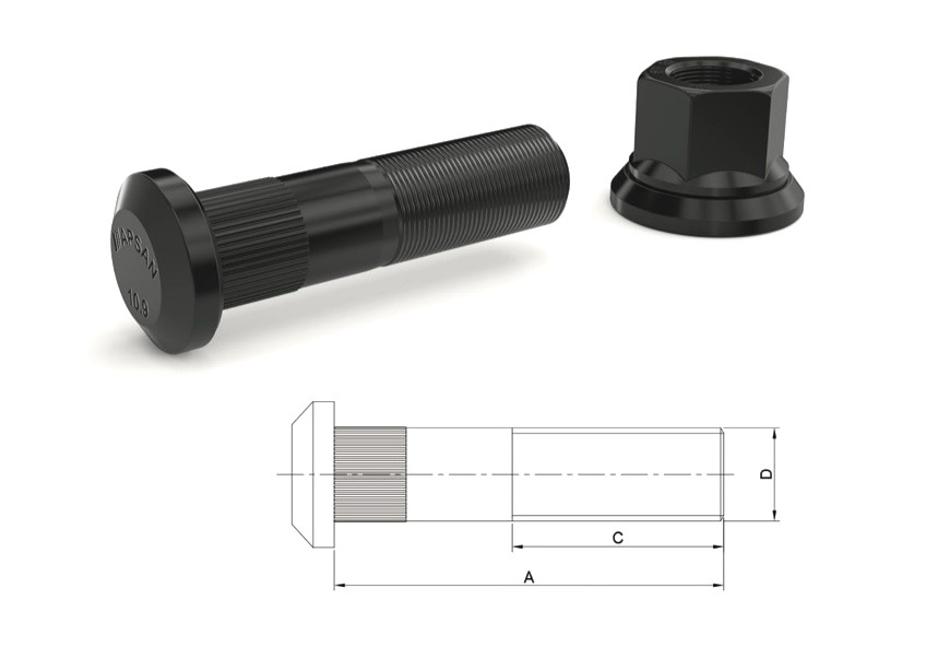 MER-2578.A - MERCEDES 457 ARKA BİJON 80mm FREZELİ