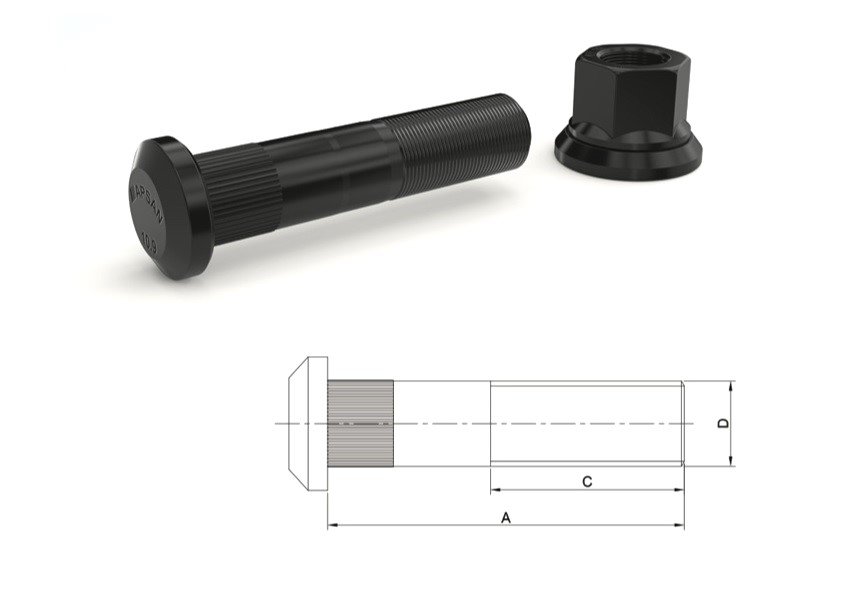 MER-2579 - MERCEDES 457 ARKA BİJON 98mm FREZELİ