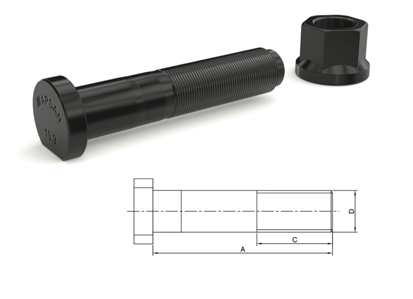 MER-2584 - MERCEDES MB800 ARKA BİJON 86mm