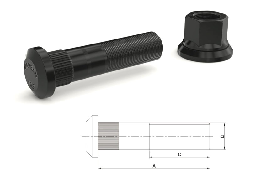 MER-2597 - MERCEDES BLUMAQ ARKA BİJON 92mm FREZELİ
