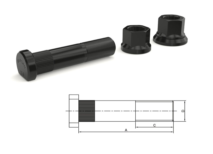 MN-3153 - MAN 20-190 ARKA BİJON 100mm FRZ.