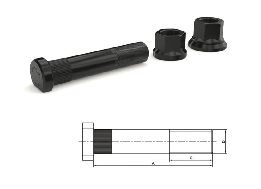 MN-3157 - MAN 22-190 ARKA BİJON 110mm FRZ.