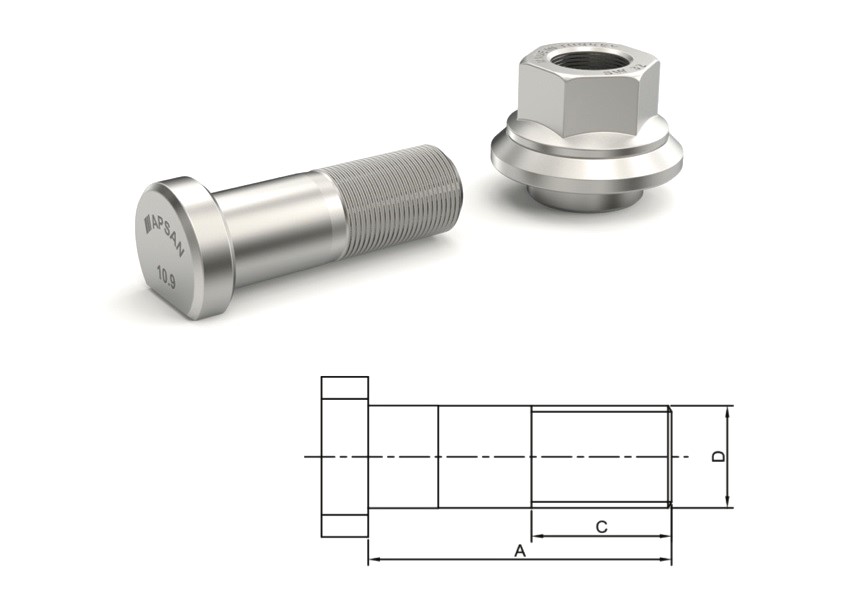 MN-3160 - MAN FORTUNA ÖN BİJON 65mm ALÜM. JANT SOM.