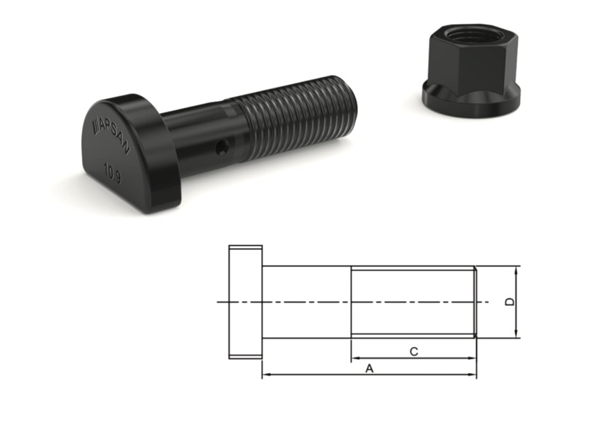 MN-3191 - MAN İSPİT ÖN BİJON 65mm