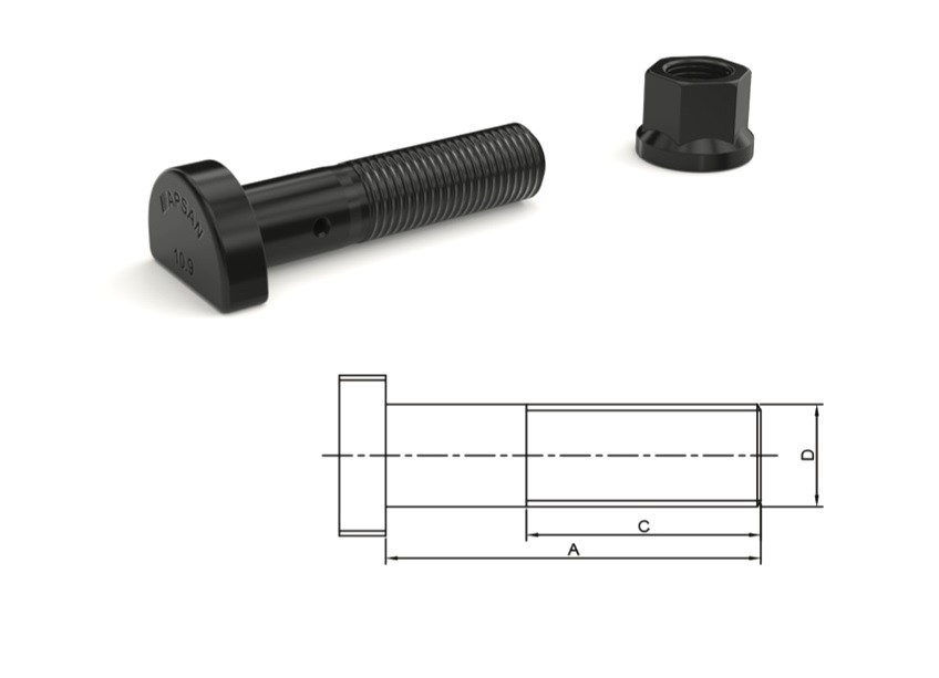 MN-3195 - MAN İSPİT ARKA BİJON 80mm