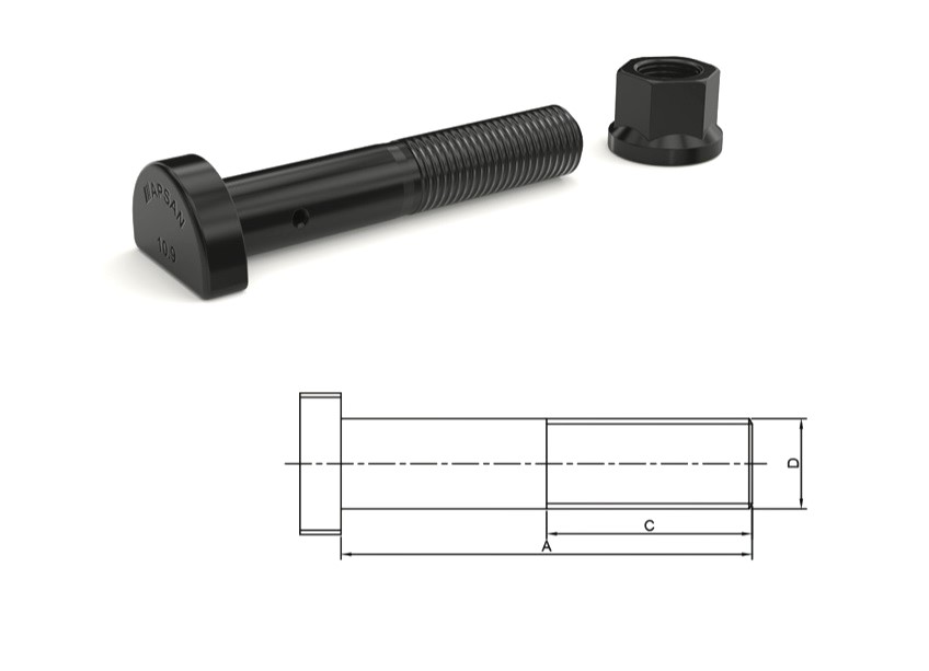 MN-3196 - MAN İSPİT ARKA BİJON 100mm